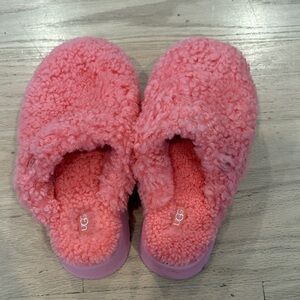 UGG Coral Fuzzy Slippers